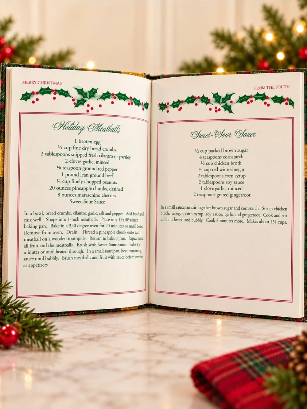 Merry Christmas from the South – Michelle Stone – Vintage 1998 Holiday Cookbook